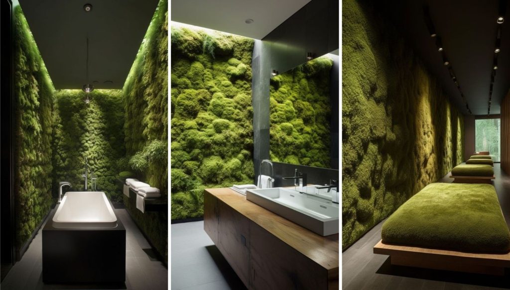 Moss in therapeutic settings